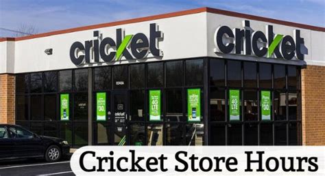  Find complete list of Cricket Wireless hours and locations in all states. Get store opening hours, closing time, addresses, phone numbers, maps and directions. 